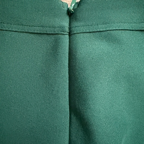 Bella Barnett Emerald Green Flare Knit High Rise Women's Pants - Picture 3 of 4